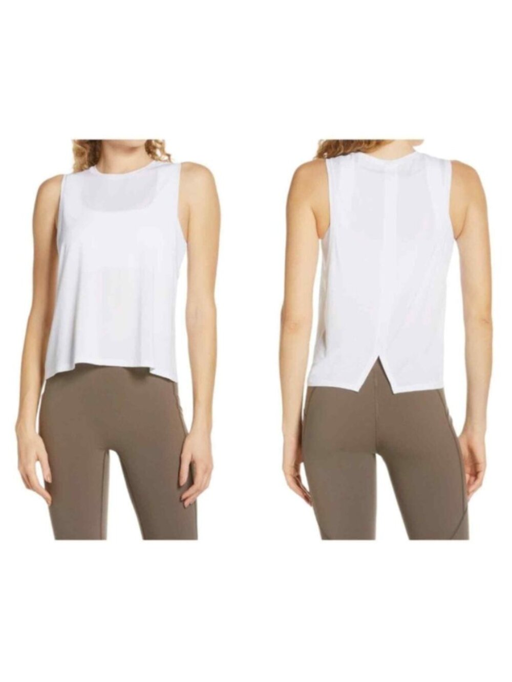 Spanx NWT Women's White GO LIGHTLY Cropped Tank Top, Size 1X